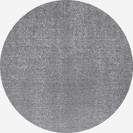 Tapis rond moderne frisé gris foncé élégant Milano Unit GRI102 (1/3)