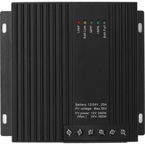 Régulateur de charge solaire MPPT 5020 20A pour batteries gel, AGM et lithium-fer-phosphate (1/5)