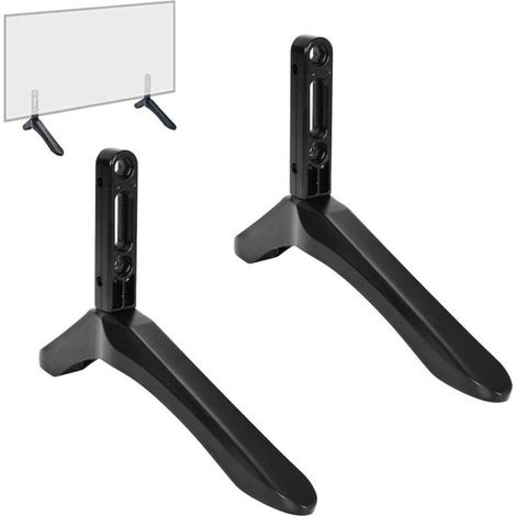 Support de TV sur pieds pour téléviseurs 32-65 pouces – Alliage aluminium – Charge max 45 kg – Montage sans perçage – Patins anti-rayures (1/4)