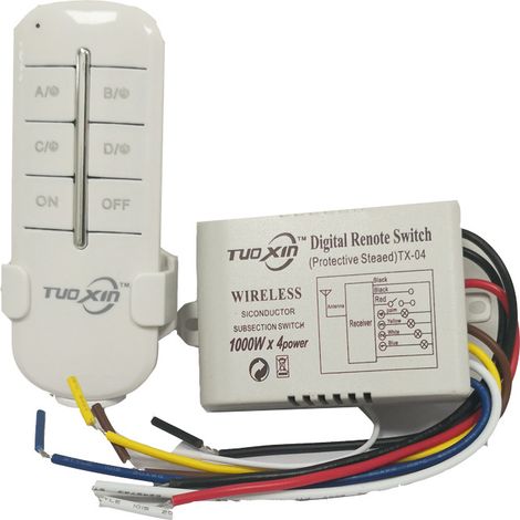 ALOVEZ Intelligente Fernbedienung für 110V-220V-Beleuchtung – Drahtlose Steuerung nach Farbe und Segment für Ausstellungen und Zuhause (1/2)