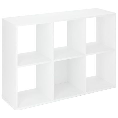 Bibliothèque Maxicube 6 cases blanches - Maxiburo