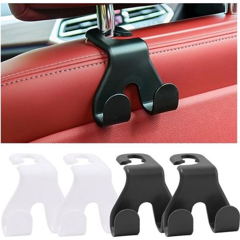 ganchos universales para coche para el asiento trasero，gancho para reposacabezas del asiento trasero del coche，soporte para bolsos (1/5)