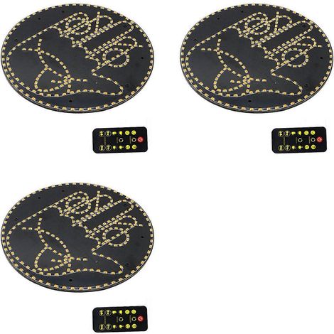 Lampe LED humoristique « Road Mate » pour voiture, avec télécommande, 4 émojis et 4 gestes (effet doigt clignotant), panneau LED anti-rage au volant. (1/5)