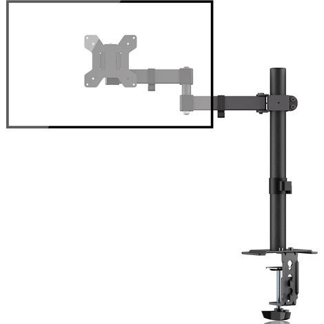 Support Écran PC, Bras Écran pour Écran LCD LED 13-32 Pouces, Support VESA 100x100/75X75 mm, Capacité de Charge 10 kg, Rotation à 360°, Réglable en Hauteur, Pied Ecran PC (1/5)