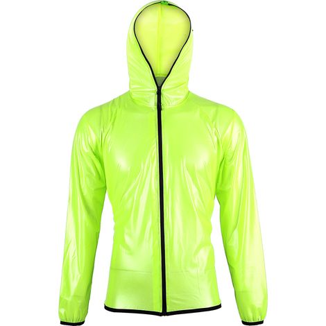 Lot imperméable et coupe-vent unisexe pour vélo, sport extérieur, veste et pantalon de pluie (Taille S) (1/5)
