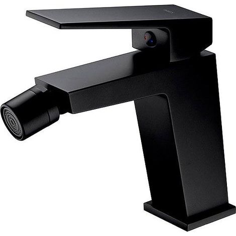 IMEX robinet bidet en laiton et zamak finition noir mat avec cartouche ceramique Ø35 mm et flexibles 3-8 inclus modele ART Imex-BDAR025-2NG (1/2)