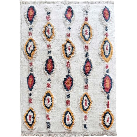 VIVARAISE - Tapis ethnique Dorrigo en coton 100% - 120 x 180 cm (1/2)