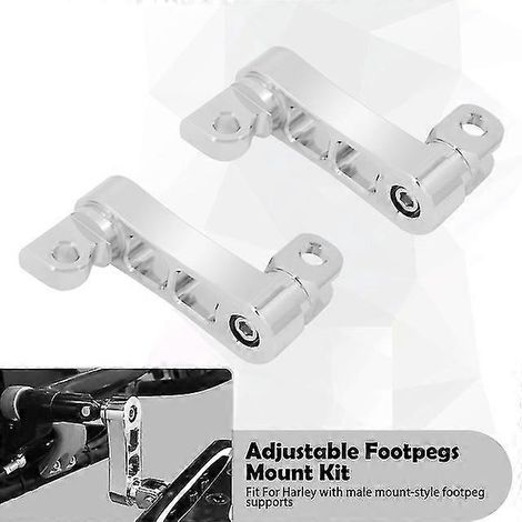 Motorrad-Soziusfußrasten-Montagesatz Highway Pegs, männliche Befestigung, Fußrastenklemmen-Stützverlängerungen, Halterung für Harley Dyna Softail – Fußrastenhalterung B (1/5)