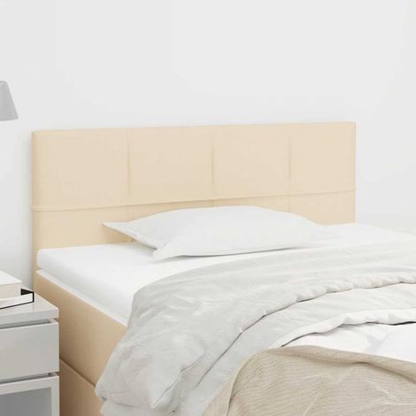 Tête de lit 90 cm réglable en hauteur en tissu crème 90 x 5 x 78/88 cm - PANGIVO (1/5)