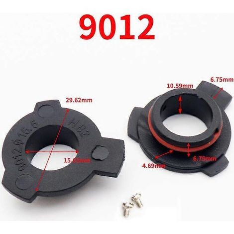 pair of adapter bases for automotive LED headlights H7 H4 H3 H1 H11 H13 H16 9004 9005 HB3 9006 HB4 9007 - AquaForge (1/4)