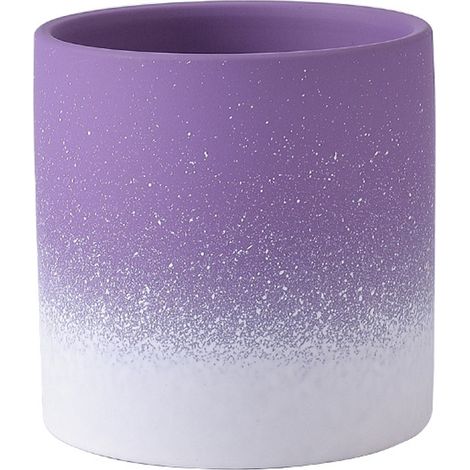 Pot À Fleurs Céramique Ronde - Diamètre 12 Cm Hauteur 10 Cm - Pour Intérieur Et Extérieur - 1 Pièce (1/5)