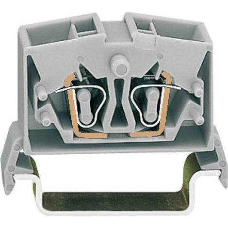 WAGO 264-731 Morsetto passante 10 mm A molla Attribuzione: L Grigio 1 pz.