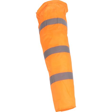 Manche à air réfléchissante orange en polyester de 80 cm, idéale pour mesurer la direction du vent en extérieur, notamment dans les aéroports. (1/5)
