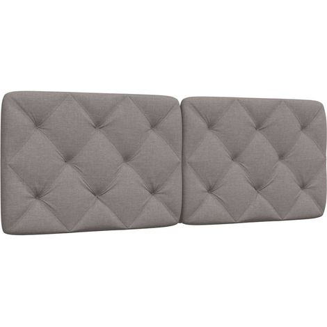 vidaXL Cuscino Testiera Tortora 140 cm in Tessuto (1/5)