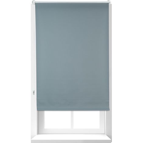Set da 2 Tende a Rullo Oscuranti, Tenda Termica, Catenella Laterale, senza Fori, HxL 70x160, Tessuto, Grigio