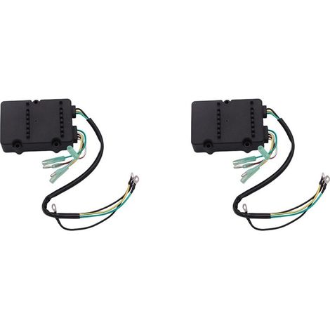 Dos cajas de interruptores CDI para motores Mercury Mariner de dos tiempos de 6/8/10/15/20/25 CV (años 1997-2006), números de pieza: 855713A3 y 855713A4.