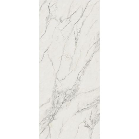 Carrelage effet Marbre Blanc Calacatta Extra Veinage continu 278x120x0,6 cm Brillant Clarenza - Mur intérieur (vendu par carton de 3,336 m²) - RO'MA CARRELAGE