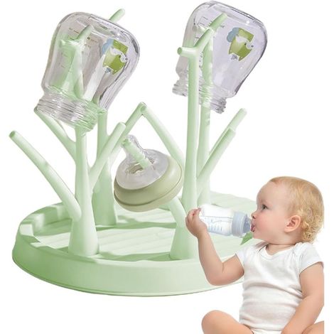 Séchoir à biberons Étendoir à linge pour biberons Accessoires pour bébé séchoir à bouteille, porte-bouteille, étendoir à linge pour biberons, différentes bouteilles (1/5)