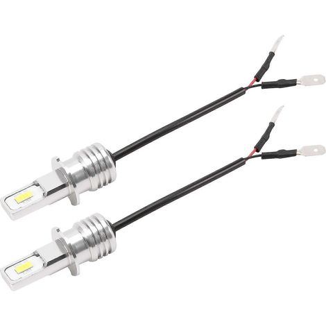 Kit de 2 ampoules LED H3 Super LED pour phares antibrouillard/feux de route, blanc 6000K, 100W (1/5)