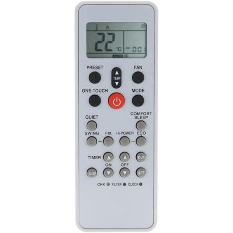 FENOPLASTICATélécommande climatiseur compatible Toshiba WC-L03SE – remplacement original avec toutes les fonctions, pour modèles récents (1/5)