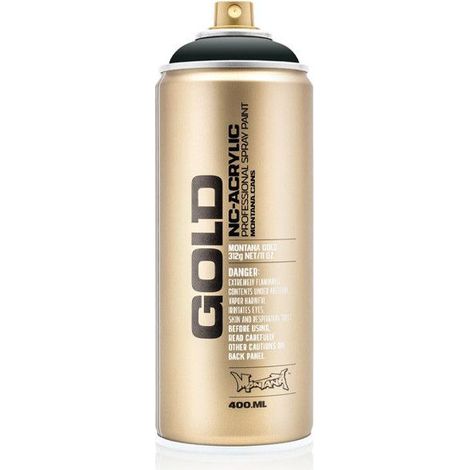 Bombe de peinture - Gold - Acrylique - Anthracite - G8145 - 400ml - Montana Cans