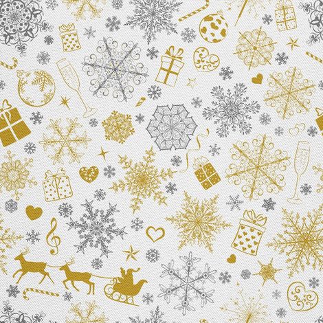 TISSUS DÉCORATIFS D'EXTÉRIEUR OXFORD - Motif Noël DX1938 (1/5)
