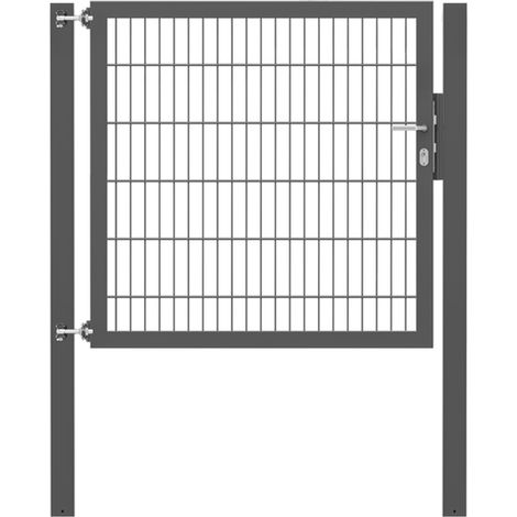 ALBERTS Einzeltor Flexo Plus, anthrazit RAL 7016, z.Einbet.BxH1250x1200mm, PF1900/80x80mm (1/5)