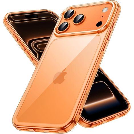 Handyhülle iPhone 17 Pro Stoßfest Transparent iPhone 17 Pro Orange (1/5)
