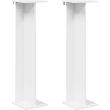 vidaXL  Plant Stand  2 pcs White 25 x 25.5 x 100.5 cm Engineered Wood