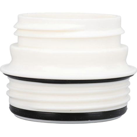 Adaptateur de couvercle réutilisable pour bouteilles d'eau en plastique, compatible avec différents bouchons ou pailles, blanc (1/4)