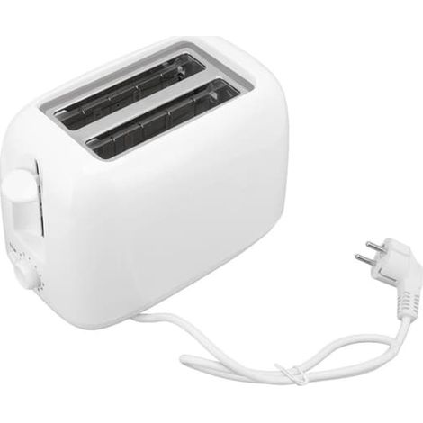 Slice Toaster 6 Levels Temperatures Small Size White Compact Bread Maker for Home Bakery Café EU Plug 220‑240V (1/5)