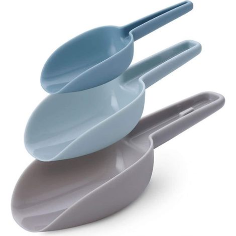 Ensemble de cuillères de cuisine en plastique multi-usages, cuillère à farine, cuillère à popcorn, Saf (1/5)