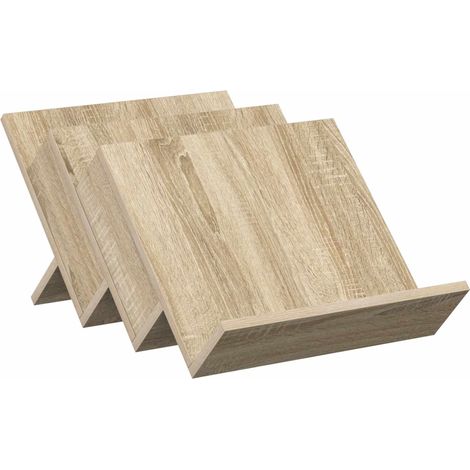 Magazine Rack Sonoma Oak 53 x 40 x 28.5 cm Engineered Wood vidaXL