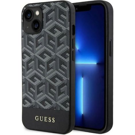 Guess GCube Stripes MagSafe - iPhone 14 Plus Hülle (Schwarz) (1/5)