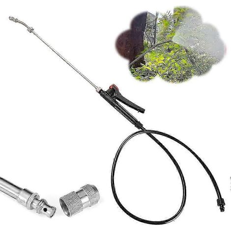 2025 29" Stainless Steel Spray Wand Universal Replacement Adjustable Nozzle & 8 Spray Patterns for Garden Hose (1/5)