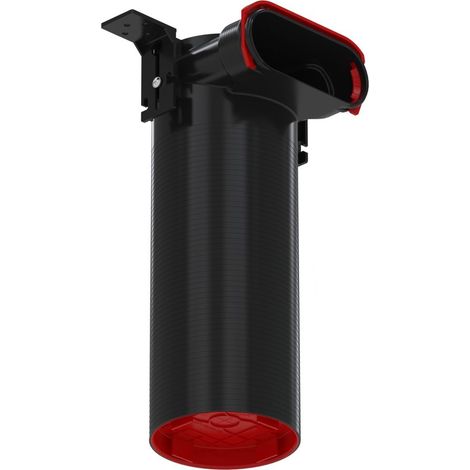 Zehnder Luftdurchlass ComfoCase CLRF, Höhe 358mm für ComfoTube Flat 51, Anschluss seitlich, D125, mit RapidLock-Verbinder
