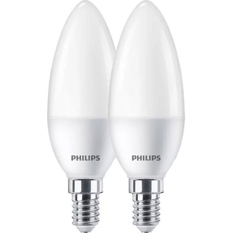 Philips Ampoule Led Flamme E14 Lumière Chaude Décorative, Faible Consommation - Philips