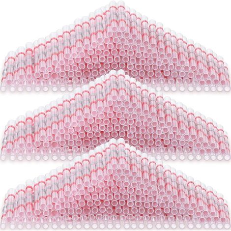 300PCS Connecteurs de Fil à Souder Connecteur Bout à Bout Thermorétractable Bornes de Fil d'Épissure Électrique Isolées(Rouge,22-18 AWG) (1/5)
