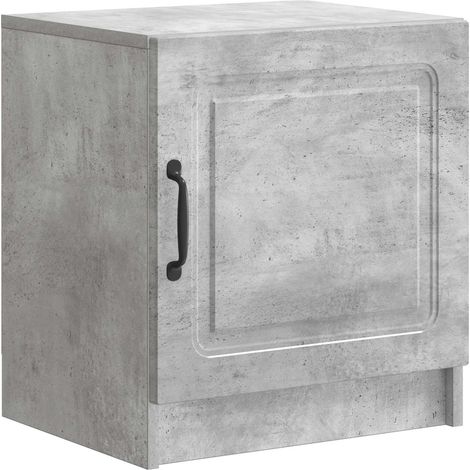 Bedside Cabinet Concrete Grey 43 x 34.5 x 47 cm Engineered Wood vidaXL