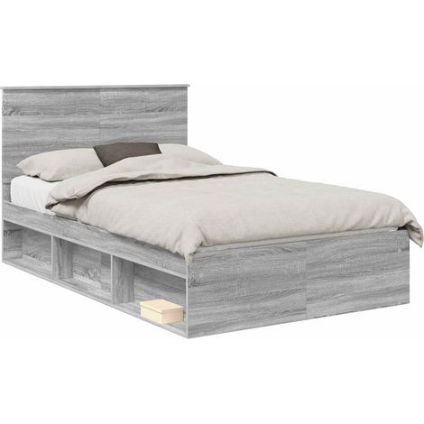 Maison Exclusive - Estructura de cama con cabecera Gris Sonoma 13