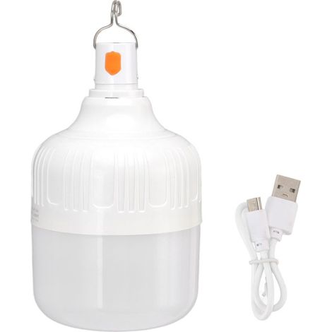 Ampoule LED rechargeable 150 W, éclairage de secours en cas de panne de courant, idéale pour marchés nocturnes et camping (1/5)