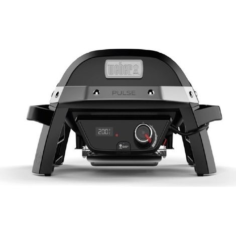 barbecue elettrico weber "pulse 1000" nero con griglia 41x31 cm