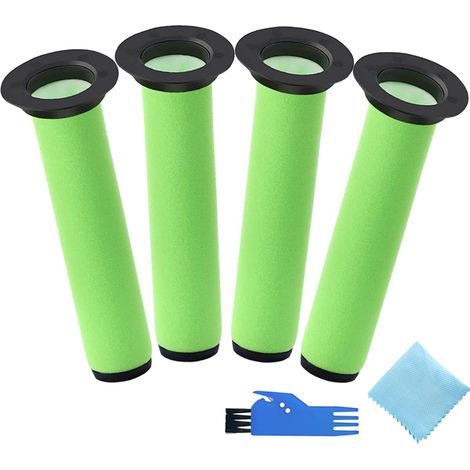 Lot 4 filtres lavables brosse nettoyage chiffon rechange aspirateur sans fil MK2 K9, filtration fine poussière domestique (1/5)