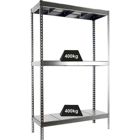 Simonrack Scaffale metallico zincato 3 livelli 400 kg