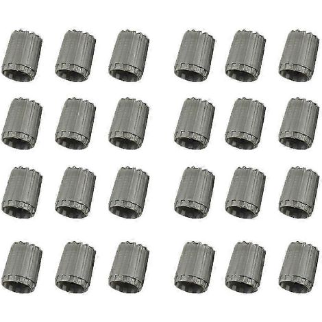 3-7er-Packung mit 24 Rad-/Reifenventilkappen für TPMS-Standardventile, grau, für Autobahnfahrten
