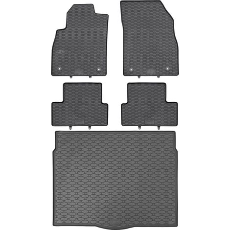 Opel Astra IV J Hatchback de 09.2010 a 03.2016 SET - Alfombrillas de goma para coche + alfombrilla para maletero