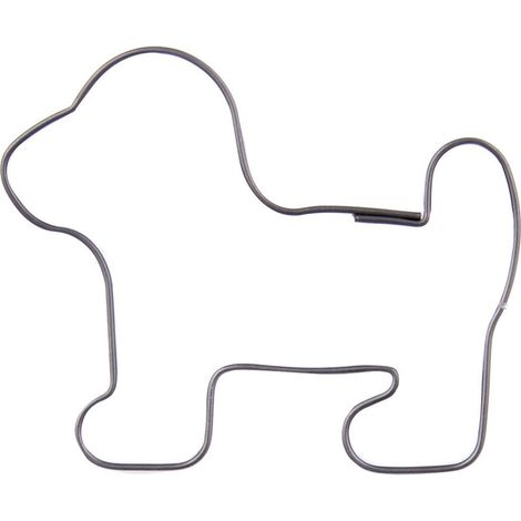 Cortador de galletas de acero con forma de perro, 5,5 cm (1/4)