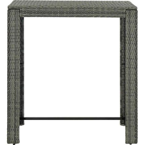 Maison Exclusive - Garten-Bartisch Grau 100x60,5x110,5 cm Poly Ra (1/5)