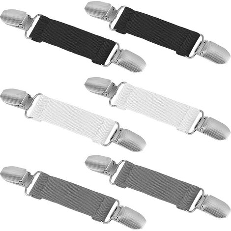 Pince Cardigan,6 PCS Pince Cardigan ÉLastique Kit Pinces à Broches Clip Élastique Chandail Clip Ajustable Clip de Pull Pince Robe Élastique pour Gants Robes Châles Enfants (1/5)