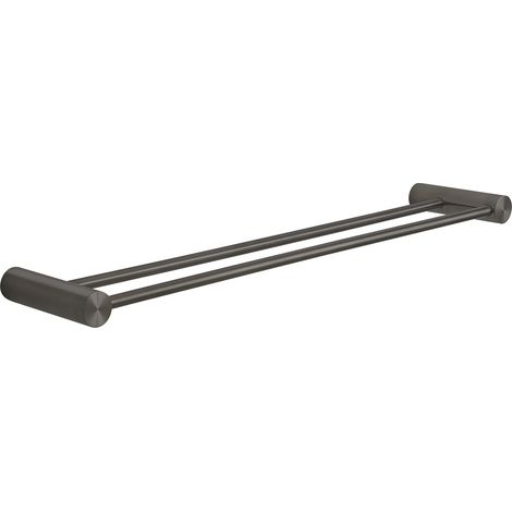 GEDY AN226081100 ANDE Toallero doble fijo gun metal - ref: AN226081100 (1/2)